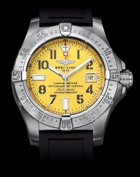 breitling avenger special edition yellow hands|breitling seawolf yellow.